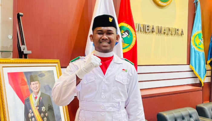 Mahasiswa UNIBA Madura Dipercaya Jadi Komandan Pasukan pada HUT ke-81 RI